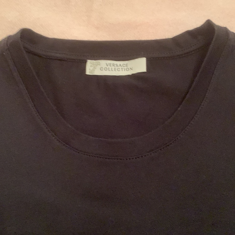 Versace Collection Black/Gold Medusa Logo.Men T-shirt. - Picture 5 of 5